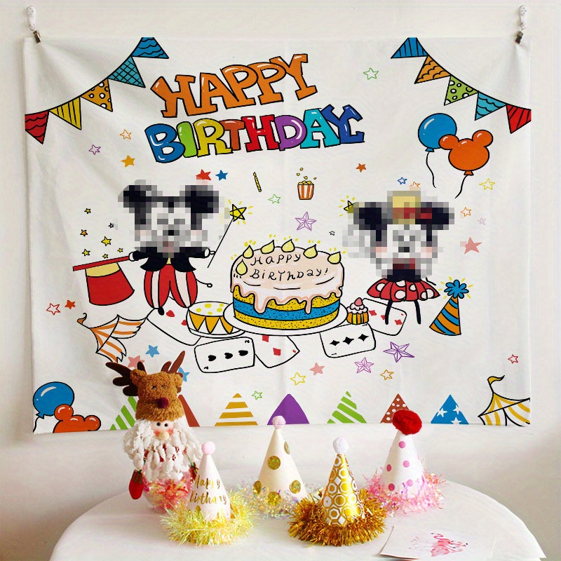 Birthday Tapestry Photo Background Perfect Party Decorations - Temu