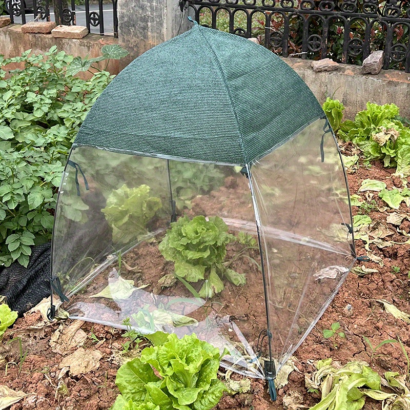 Image of 1pc Plant Protective Cover, Insect Proof Plant Mesh Protective Cover, Animal And Cover, Fiber Rod Mixed Cover, Outdoor And Sunscreen Cover, Outdoor Supplies
