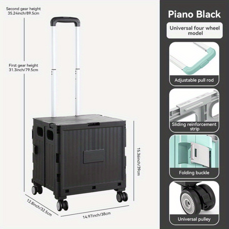Plastic Small Storage Cart Portable Space Saving Organizer