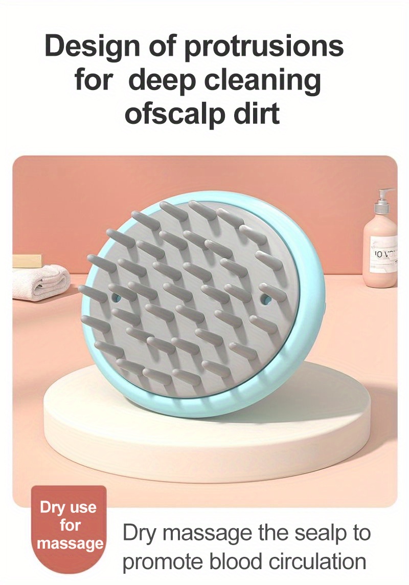 Hair Scalp Massager Shampoo Brush Wet And Dry Manual Head Scalp Massage