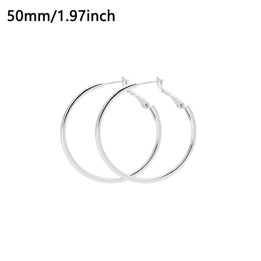 Mens thin hot sale hoop earrings