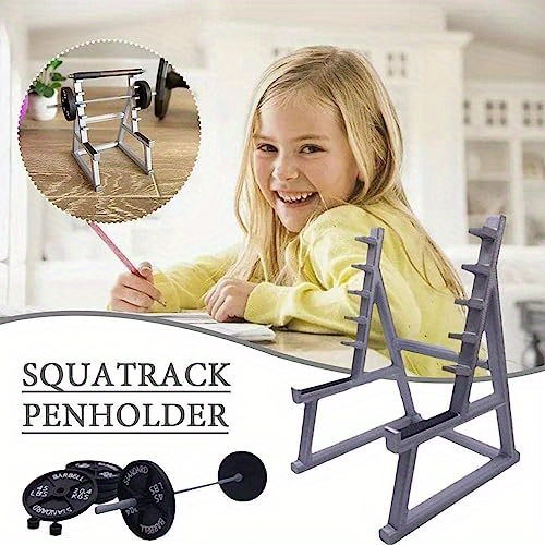  Zuukhard Squat Rack Pen Holder Fun Desk Accessories for Office  Funny Pen Holder for Men Desk Mini Pen Organizer Unique for All Fitness  Enthusiasts and Weightlifting Fans (1 Bar with 4