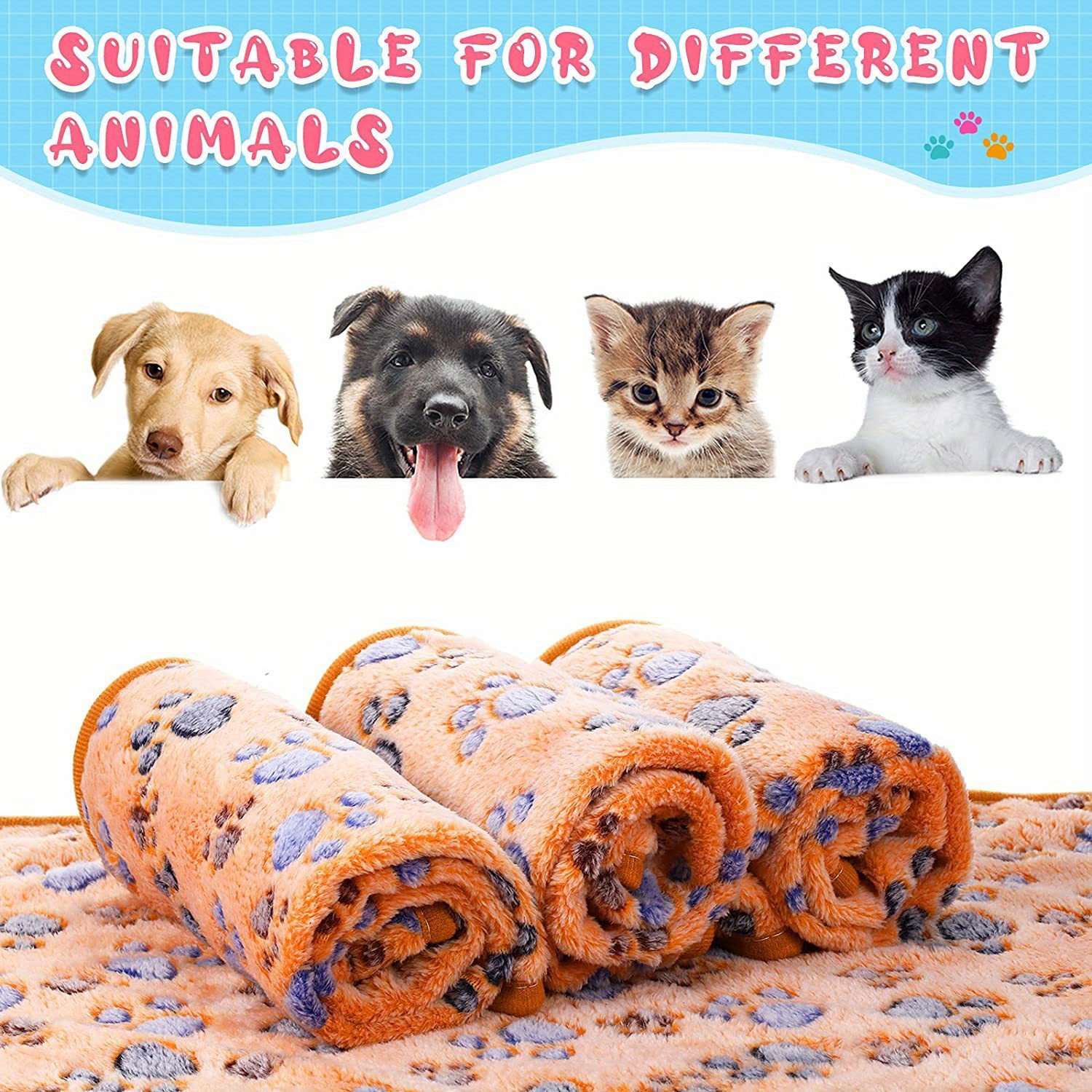 Cozy Cute Pet Blanket Keep Dog Cat Warm In Seasons! Temu