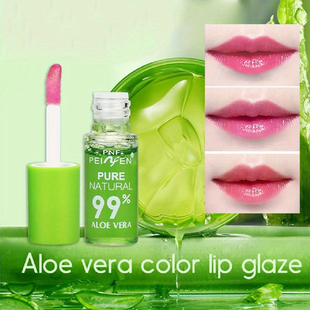 Moisturizing Lip Gloss Natural Aloe Vera Lip Balm Color Changing