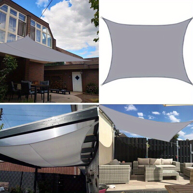 1pc Vela Sombra Exterior Toldo Rectangular Anti uv - Temu