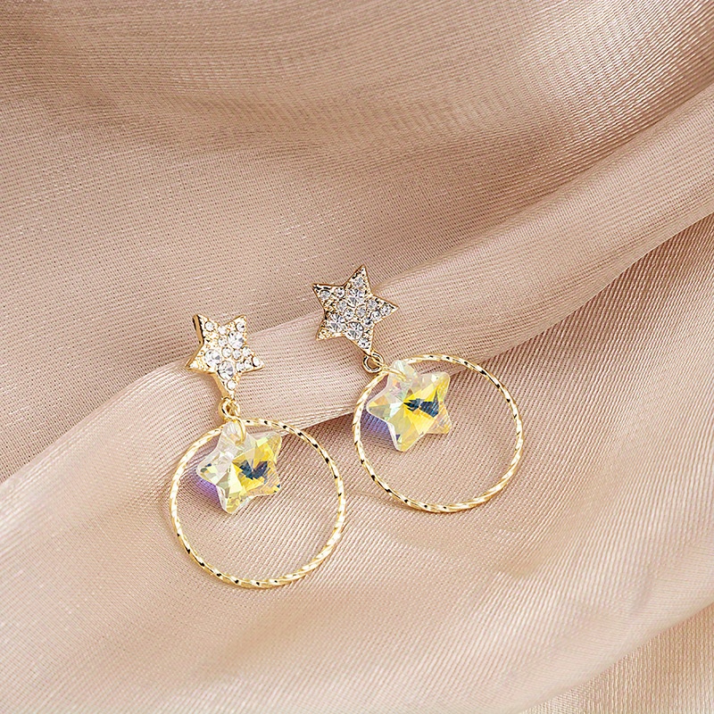Aazon.co: TUBEELLUWA Gothic oon Crystal Dangle Earrings Bronze