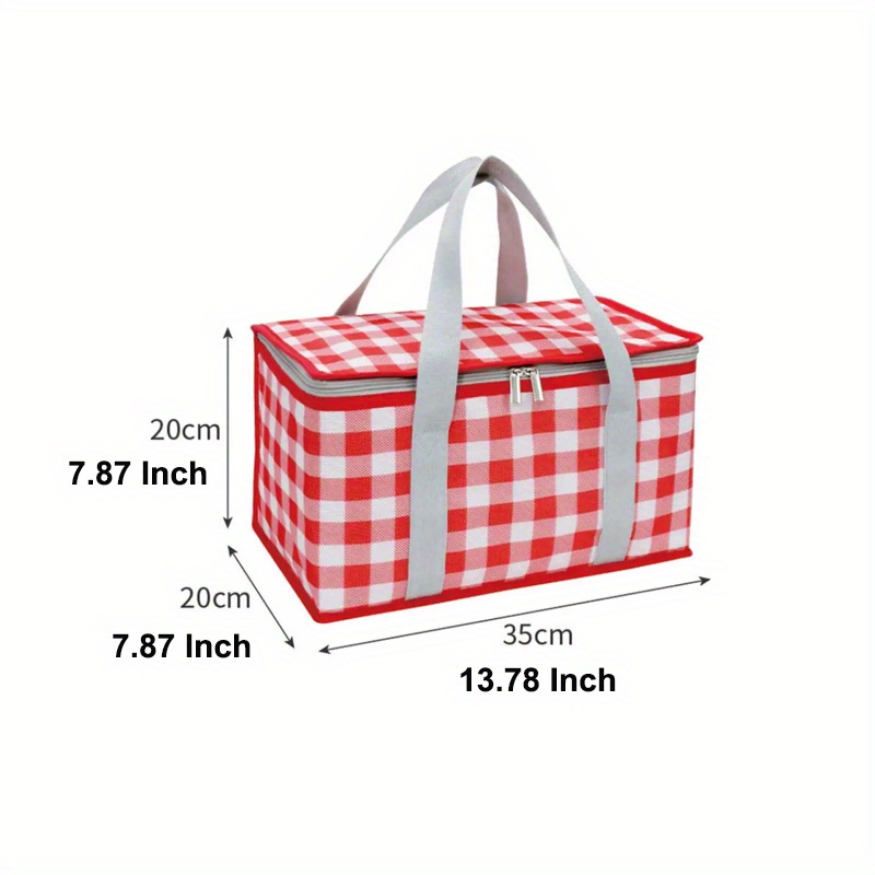 1pc Borsa Da Picnic Isolata Riutilizzabile, Borsa Da Spiaggia Con  Refrigeratore, Borse Con Cerniera Superiore, Borsa Isolante Per Caldo O  Freddo, Picnic, Spiaggia, Consegna Di Cibo, Scatola Termica Portatile  Allaperto, Scatola In