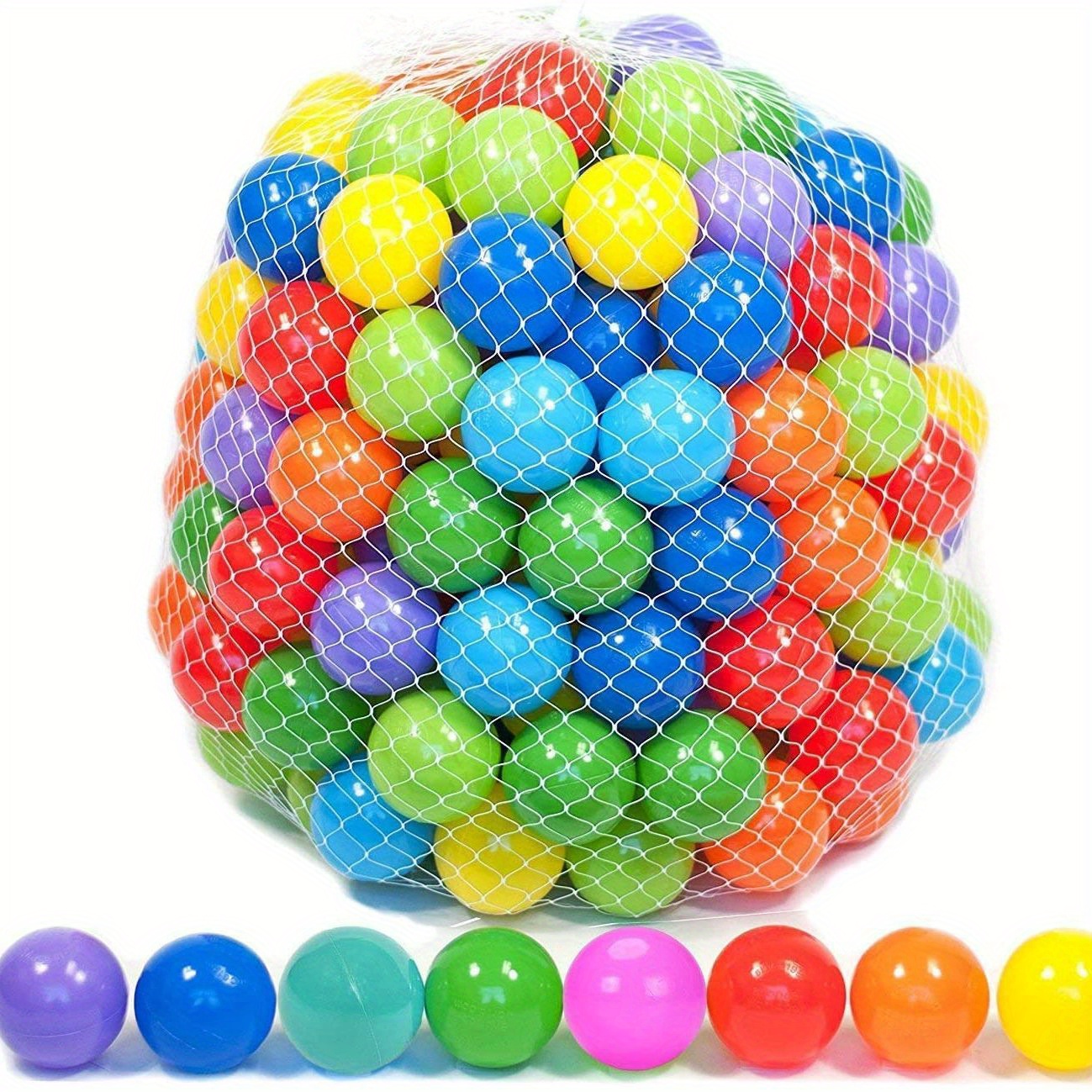 50pcs Boule Océan Vague Épaissie Jouet Boule Boule En Plastique