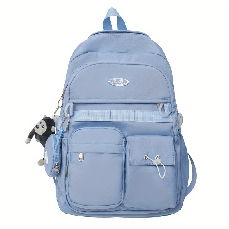 Muti-pocket Large Capacity Backpack, Heavy Duty Laptop Backpack, Casual  Preppy School & Travel Bag - Temu