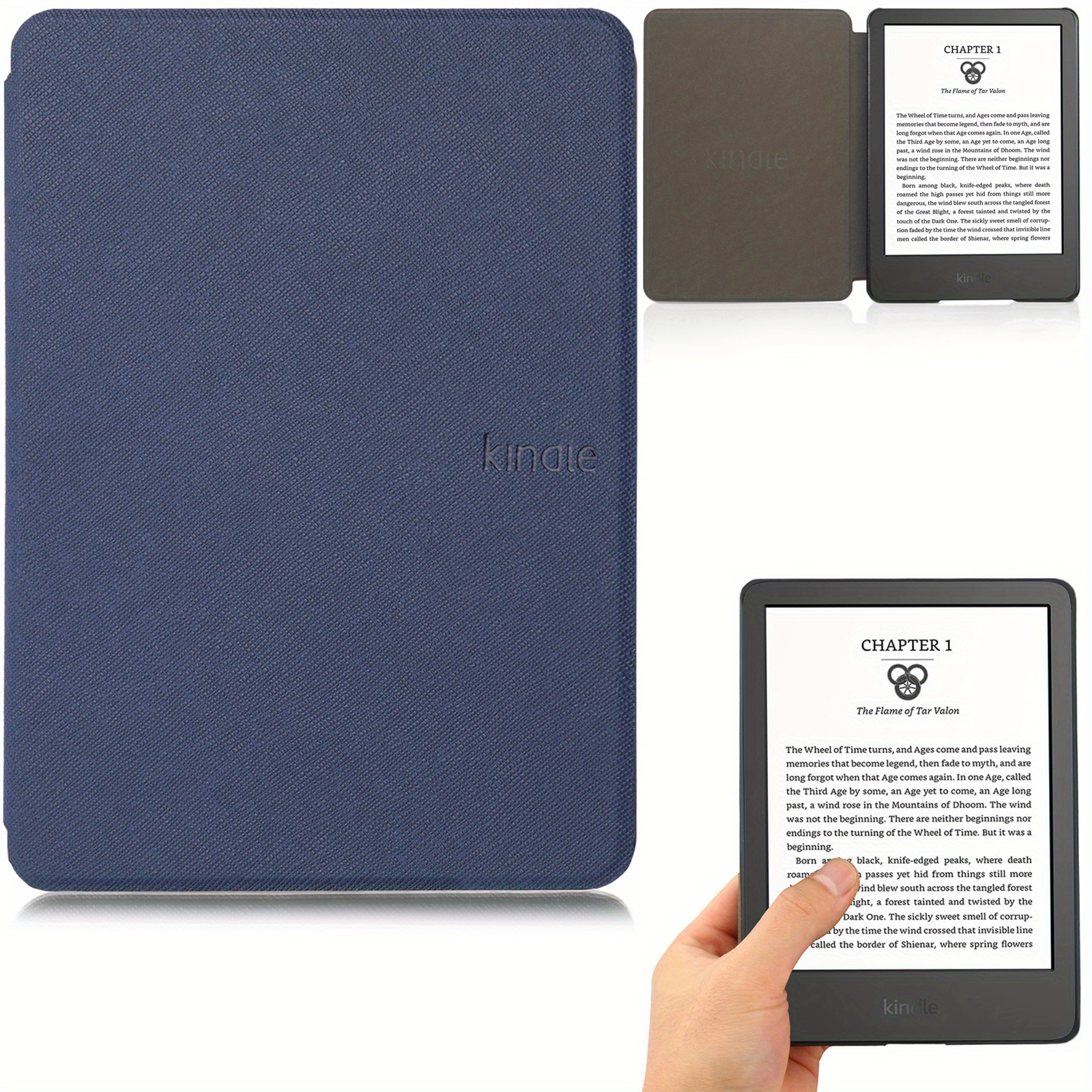 Funda para Kindle de 6 pulgadas, cubierta para Kindle de 11. ª generación,  versión 2022, se adapta a Kindle 2022 con soporte/correa de mano doble Auto  Sleep/Wake