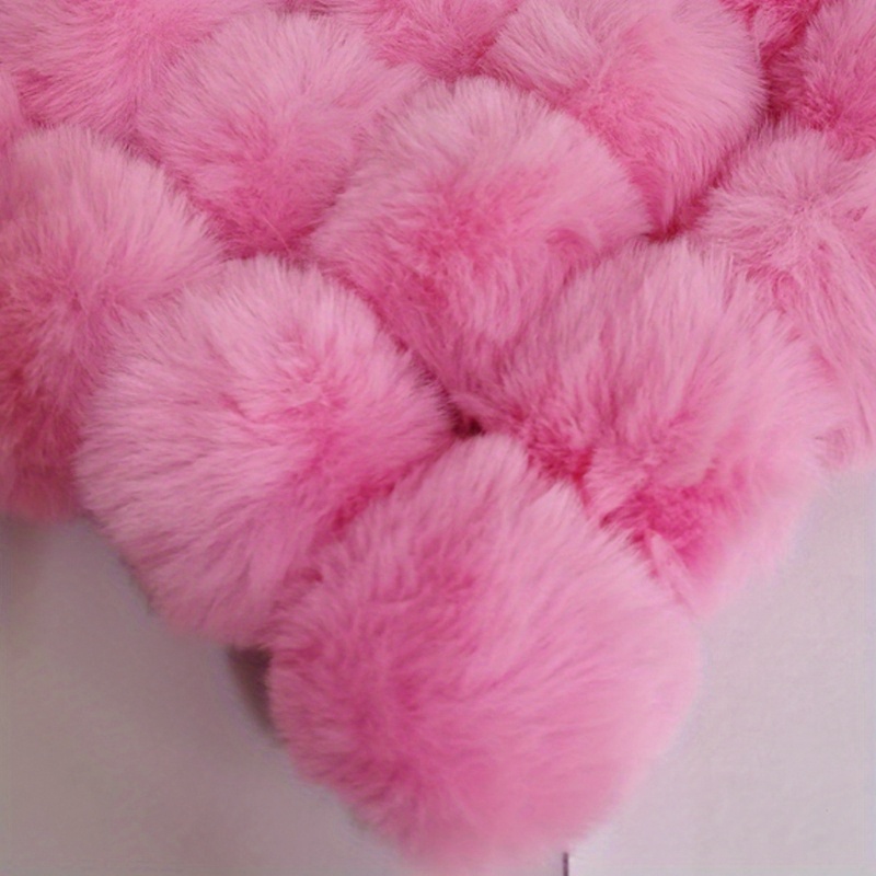 12/15cm Pom-poms for Hats Fluffy Plush Balls Hairball Decorative Faux Fur  Pompom Handicraft Pompons Sewing Craft Accessories - AliExpress