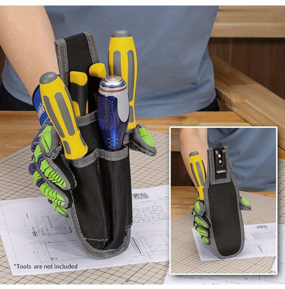 Tool Pouch Electrician's Tool Work Organizer Holder Wear-resisting Durable  Multipurpose For Pliers Screwdrivers - Temu