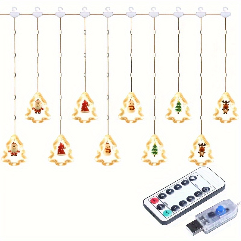 Led Christmas Tree Ice Strip Lights Led Leather Wire Ice - Temu