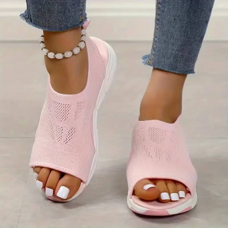 Women's Summer Mesh Slip-on Flat Shoes - Breathable Casual Loafers