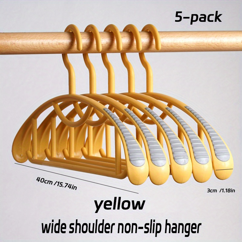 Plastic Clothes Hangers With Anti slip Rubber Non slip - Temu