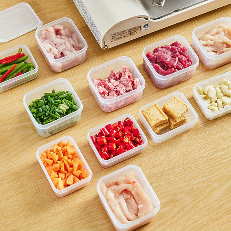 Refrigerator Food Storage Containers Frozen Meat Sub-packaging Box  Preparation Dishes Frozen Crisper Container Kitchen Accessory