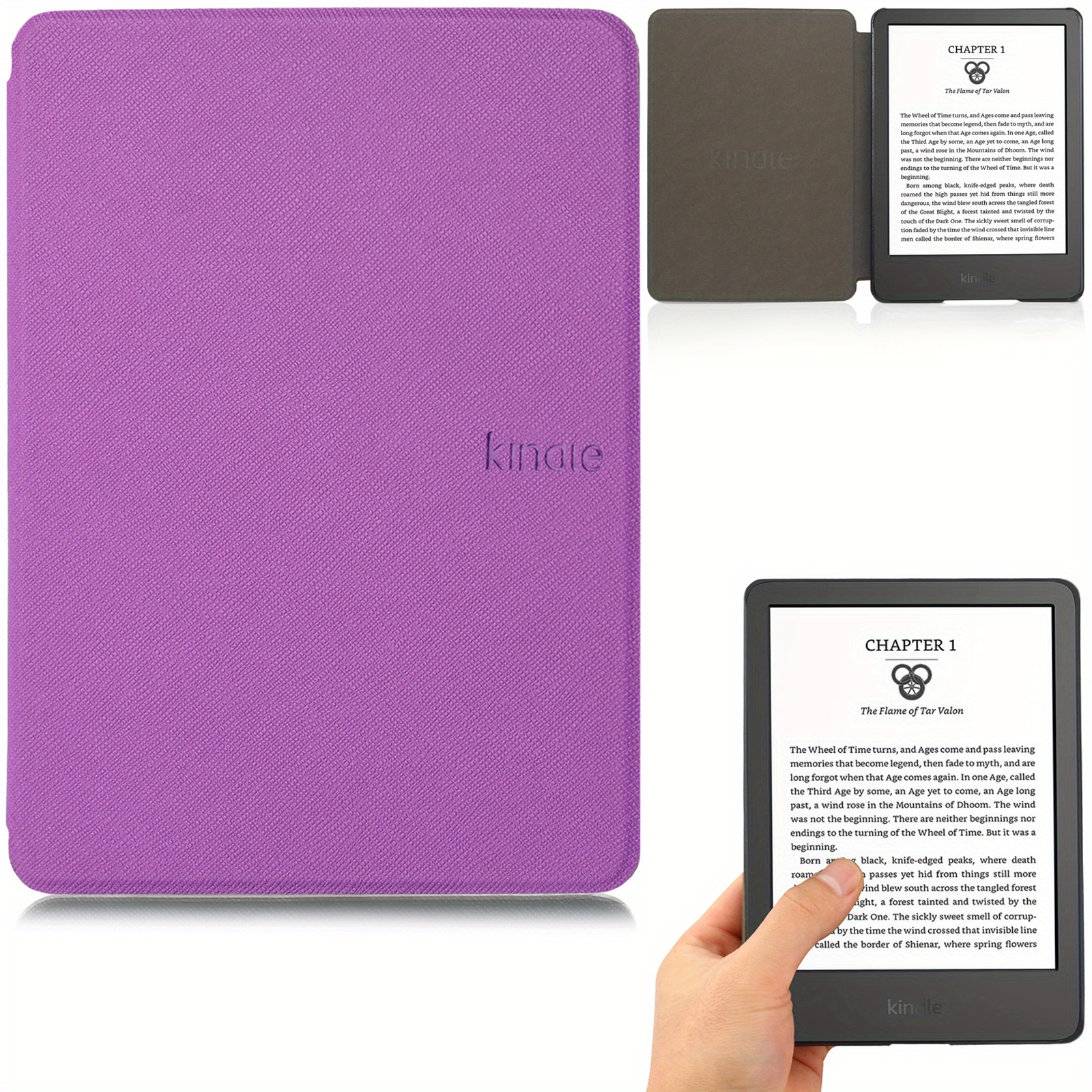 Funda para Kindle de 11ª generación 2022 de 6 pulgadas (solo compatible con  funda básica de 6 pulgadas para Kindle 2022) delgada de piel sintética con