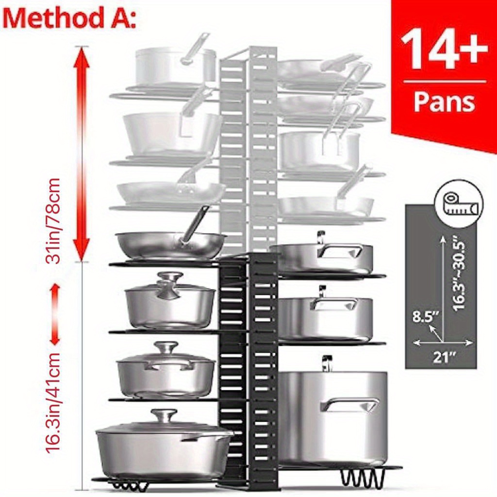 1pc Organizzatore Pentole Espandibile Armadietto 4 Posizioni - Temu  Switzerland