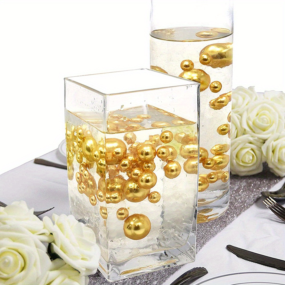 Assorted Sizes Faux Pearls Without Holes Vase Filling Pearls - Temu