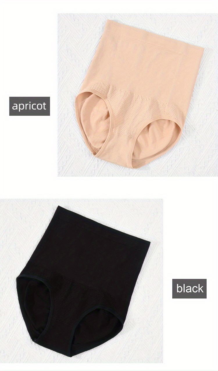 Textured Tummy Control Briefs Comfy High Waist Intimates - Temu