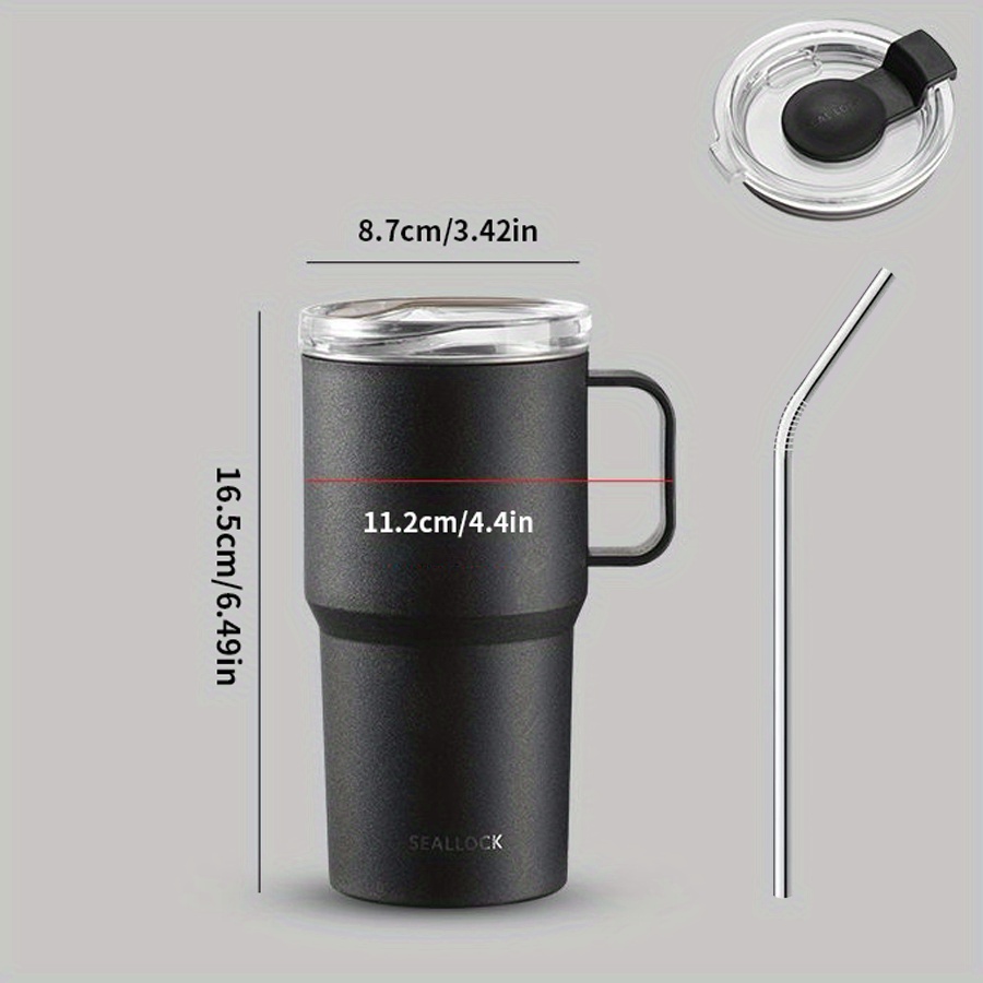 304 Stainless Steel Tumbler With Lid And Straw Leak Proof - Temu