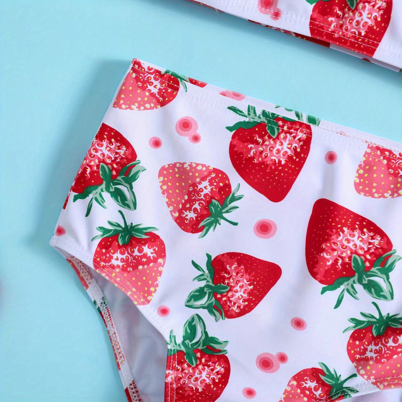 Girls Watermelon Strawberry Ruffled Trim Cami Top stretchy - Temu