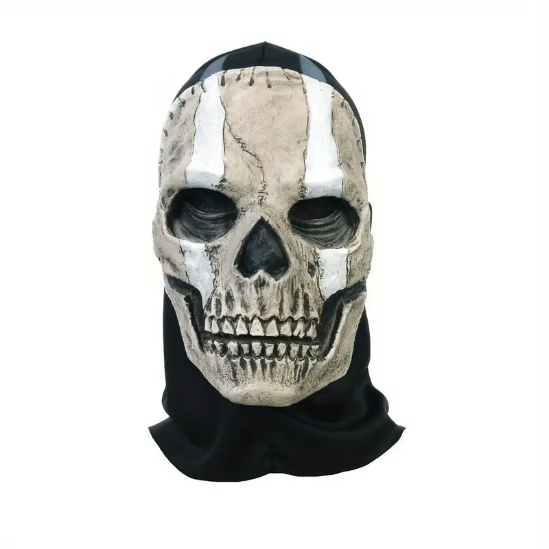 1pc Maschera Completa Per Il Viso Di Halloween Horror Da Uomo, Copertura  Completa Della Testa In Lattice, Copertura Della Testa Del Teschio Del  Gioco