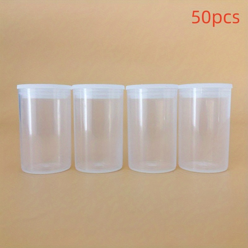 50Pcs 25/30/40ml Plastic Takeaway Sauce Cup Containers Food Box With Hinged  Lids Pigment Paint Box Palette Disposable Box