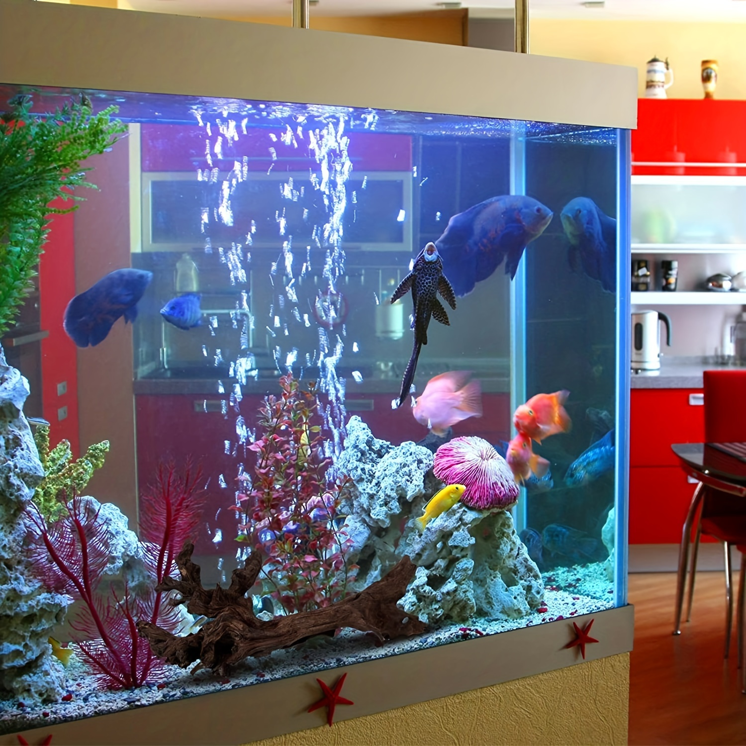 Deep Sea Décoration pour aquarium Plantes sur Branche