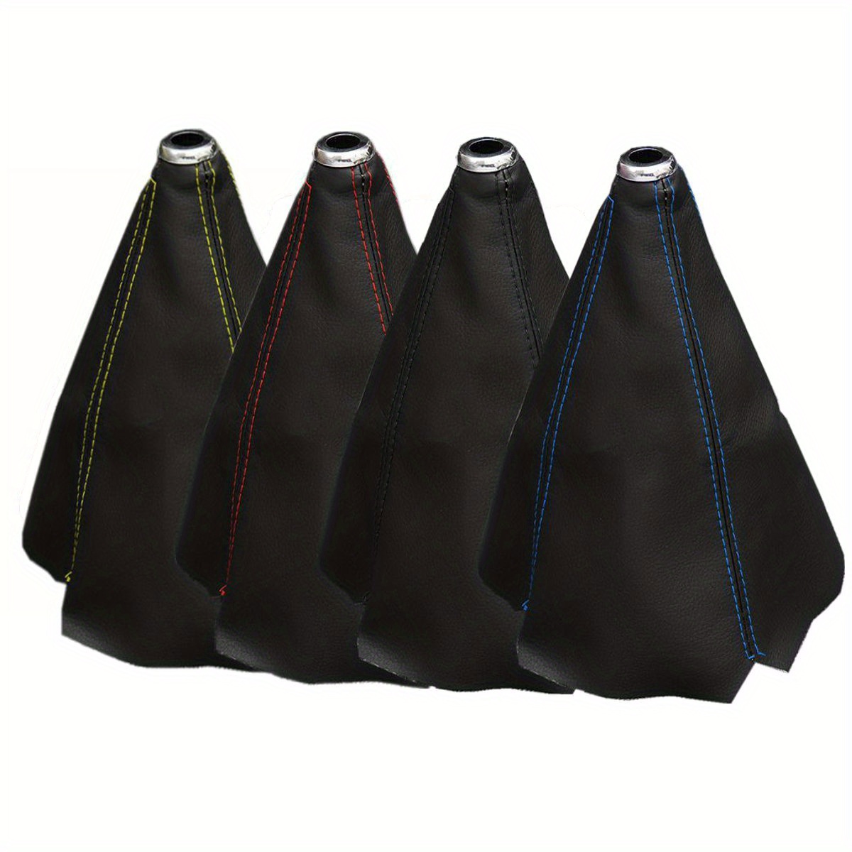 Shift Collar Universal Pu Leather Car Carbon Fiber Automatic Temu