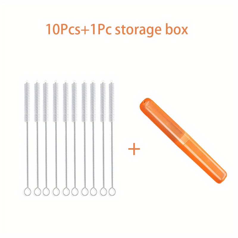 thumbnail image 2 of KINGSEM 12 PCS Straw Cleaner Brush Kit With 2mm-25mm /6.5-10 INCH For Tube And Pipe.Tumbler, Sippy Cup, Bottle With Straw,Hummingbird Feeders And Drinking Straw, Brushes For Cleaning Tanks 2 of 10