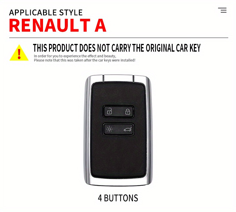 Schlüsselkarte Hülle für Renault, Schlüsselhülle Autoschlüssel Abdeckung  mit Leder Schlüsselbund, TPU Silikon Schlüsselanhänger Abdeckung für Renault  (Silber) : : Auto & Motorrad