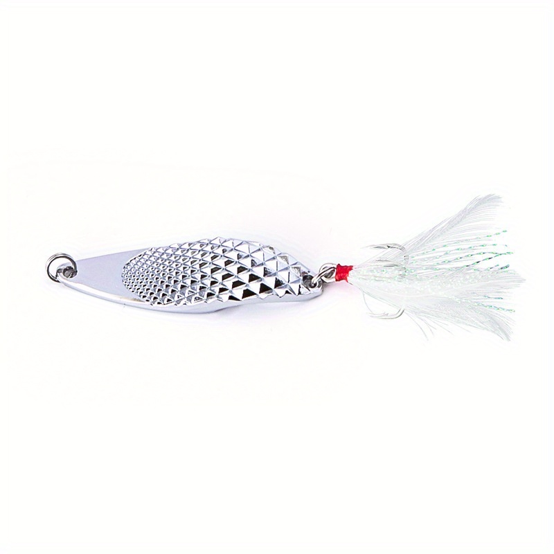 Metal Spoon Fishing Lure Artificial Bait Tackle Accessories - Temu