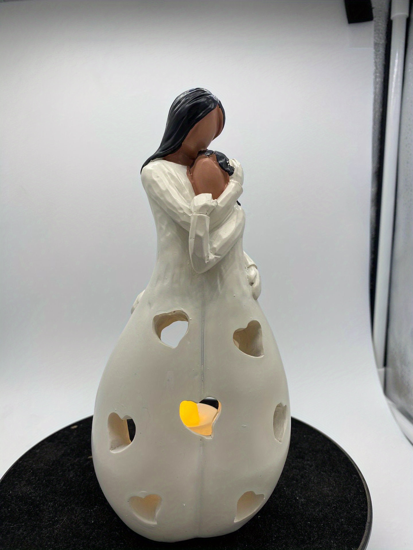 Mom & Daughter Gifts - Candle Holder Statue W/ Flickering LED