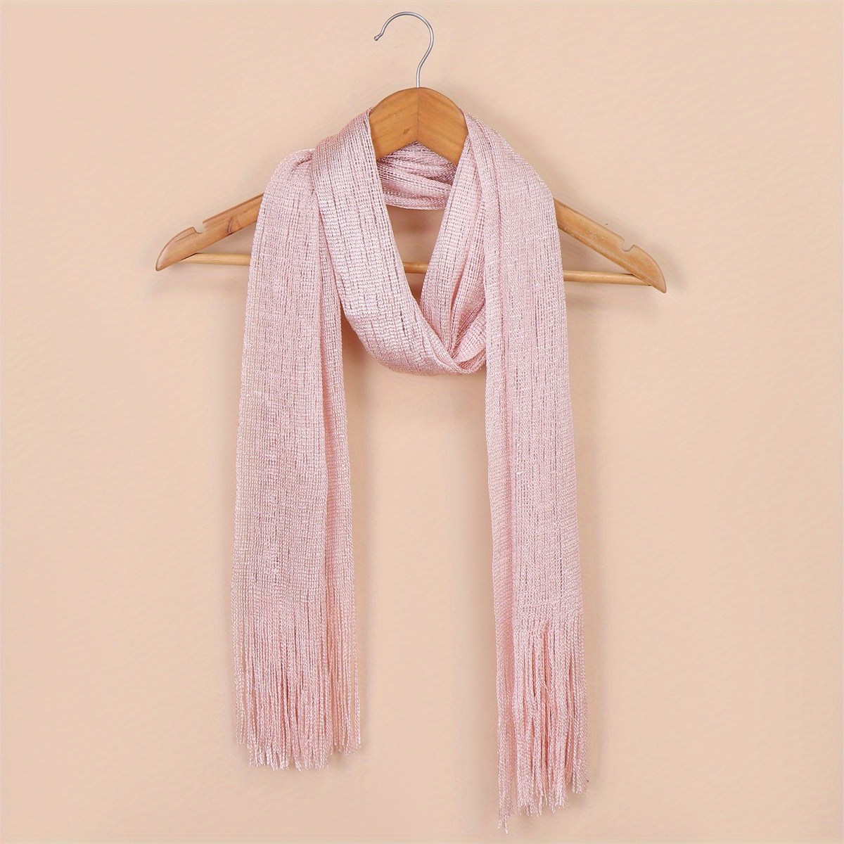 Elastic Fringed Shawls And Wraps For Evening Wear
