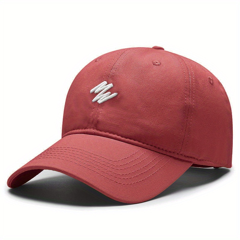 Embroidery Baseball Cap Solid Casual Dad Hat Unisex Adjustable Sun Hats