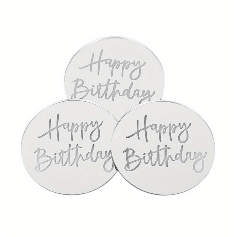 5pcs Birthday Party Decoration Happy Birthday Stickers