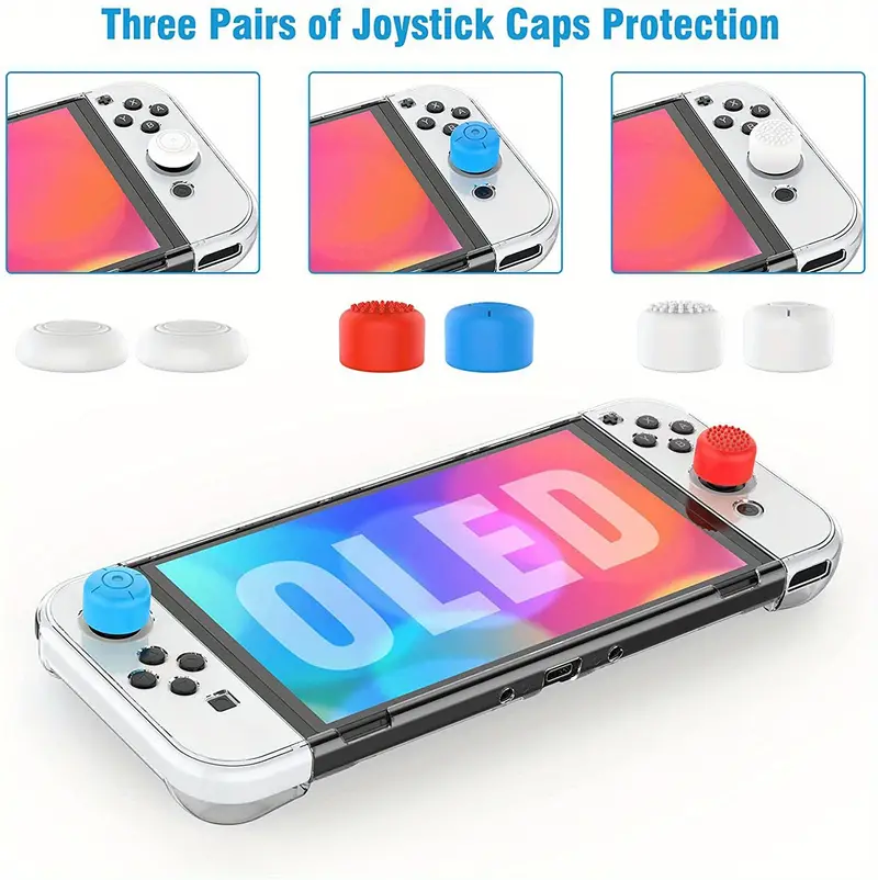 1pc pouch protector bag for nintendo switch oled joycon joy con case carcasa protection fundas shell game accessories skin cover details 7