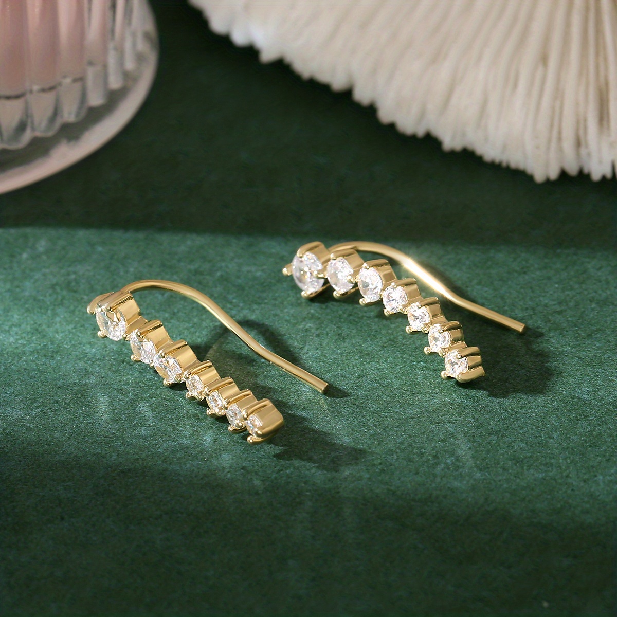 7pcs Zirconia Bridal Ear Studs Set
