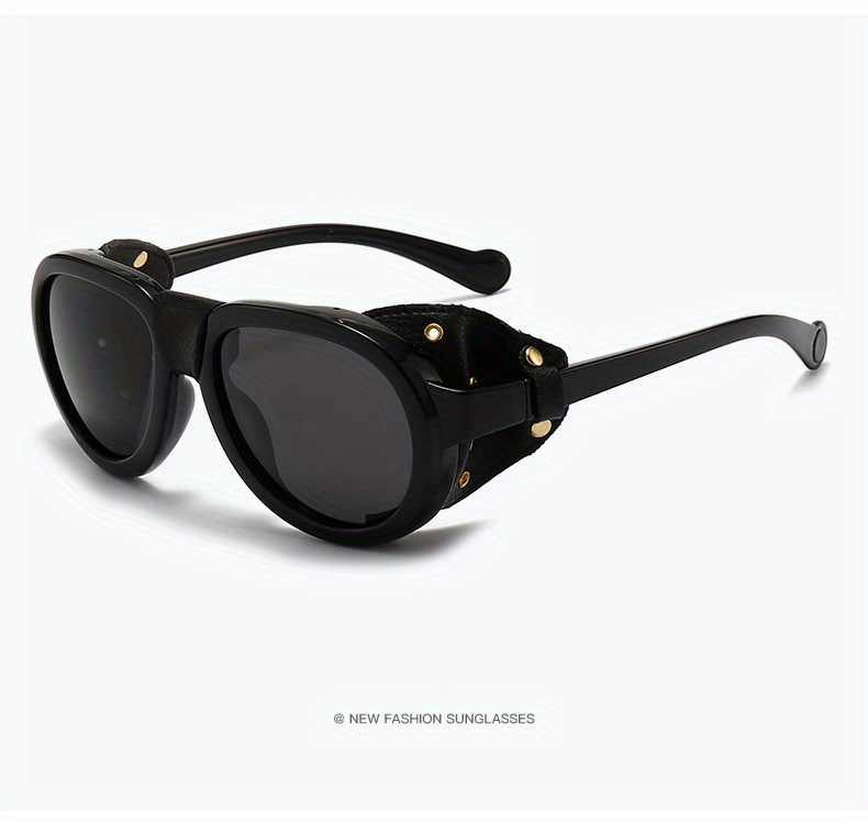 Moncler - Round-Frame Leather-Trimmed Acetate Polarised Sunglasses