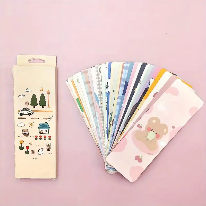 Cartoon Cute Paper Bookmarks Student Reward Gifts - Temu