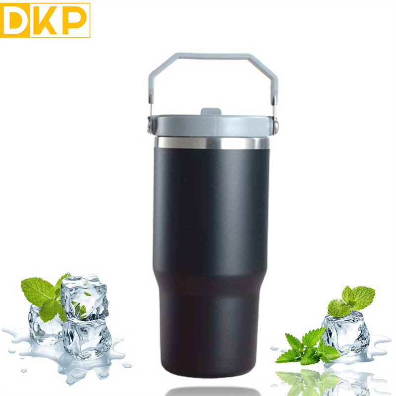 30 oz Insulated Tumbler Stainless Steel Coffee Travel Mug with Lid, Spill  Proof, Hot Beverage and Cold, Portable Thermal Cup for Car, Camping, Palm 