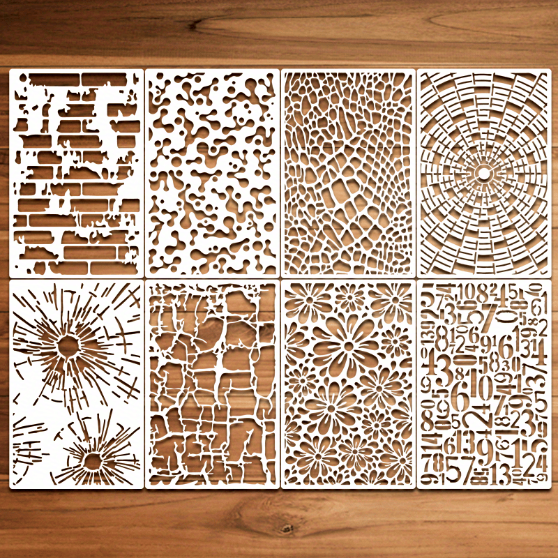 Texture Painting Stencil Reusable Painting Template Corals - Temu