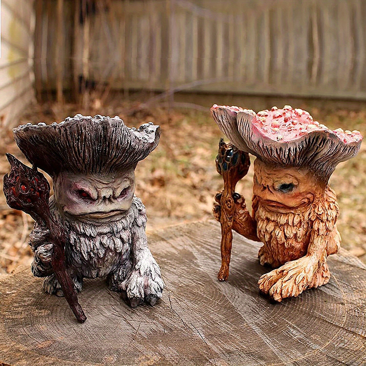 1 Pc Shaman Assistant Troll Statue Conte De Fées Champignon - Temu Canada