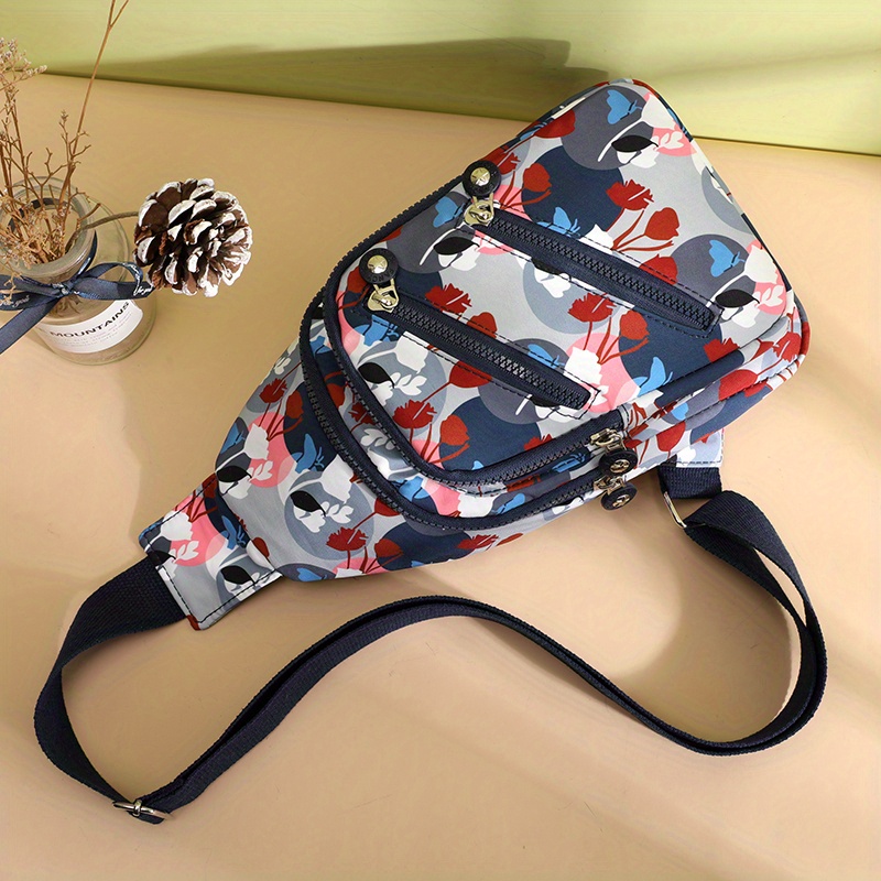 Lightweight Portable Sling Bag Nylon Sports Gym Chest Bag Temu