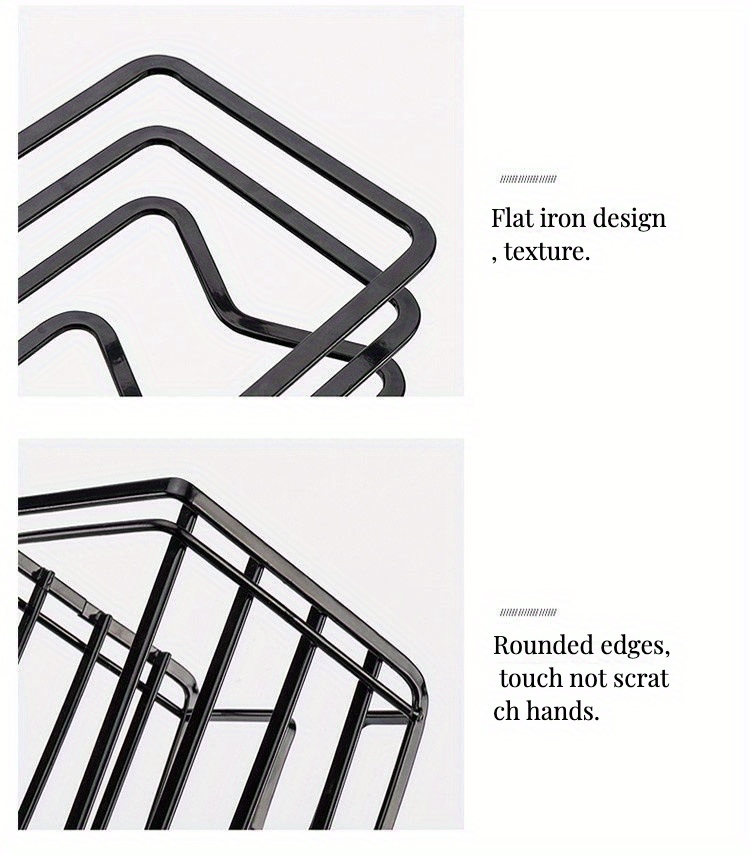 Kitchen Metal Storage Rack Double layer Vegetable Board Rack Temu