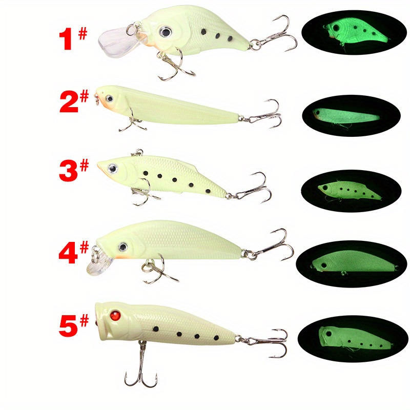 Hard Fishing Lure Set 28 Types Bass Fishing Lure Kit Colorful Minnow Popper  Crank Rattlin VIB for Saltwater or Freshwater Running