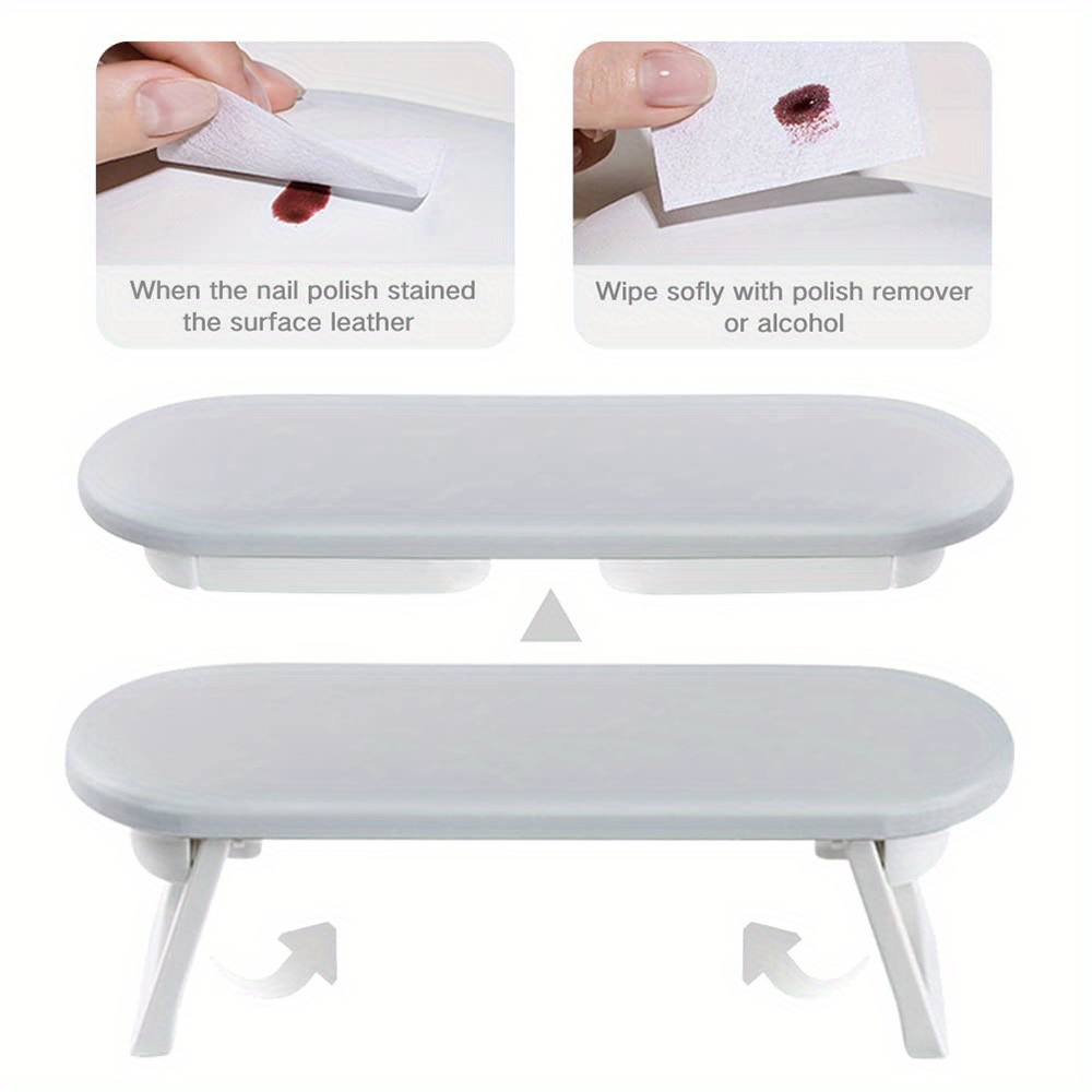 Nail Arm Rest Mat Professional Foldable Nail Hand Rest Stand - Temu