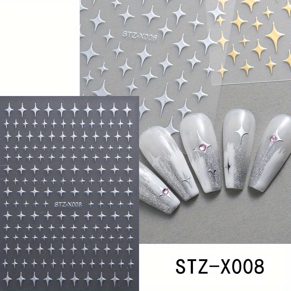 Silver Glitter Multi Heart Stickers | Paper Source