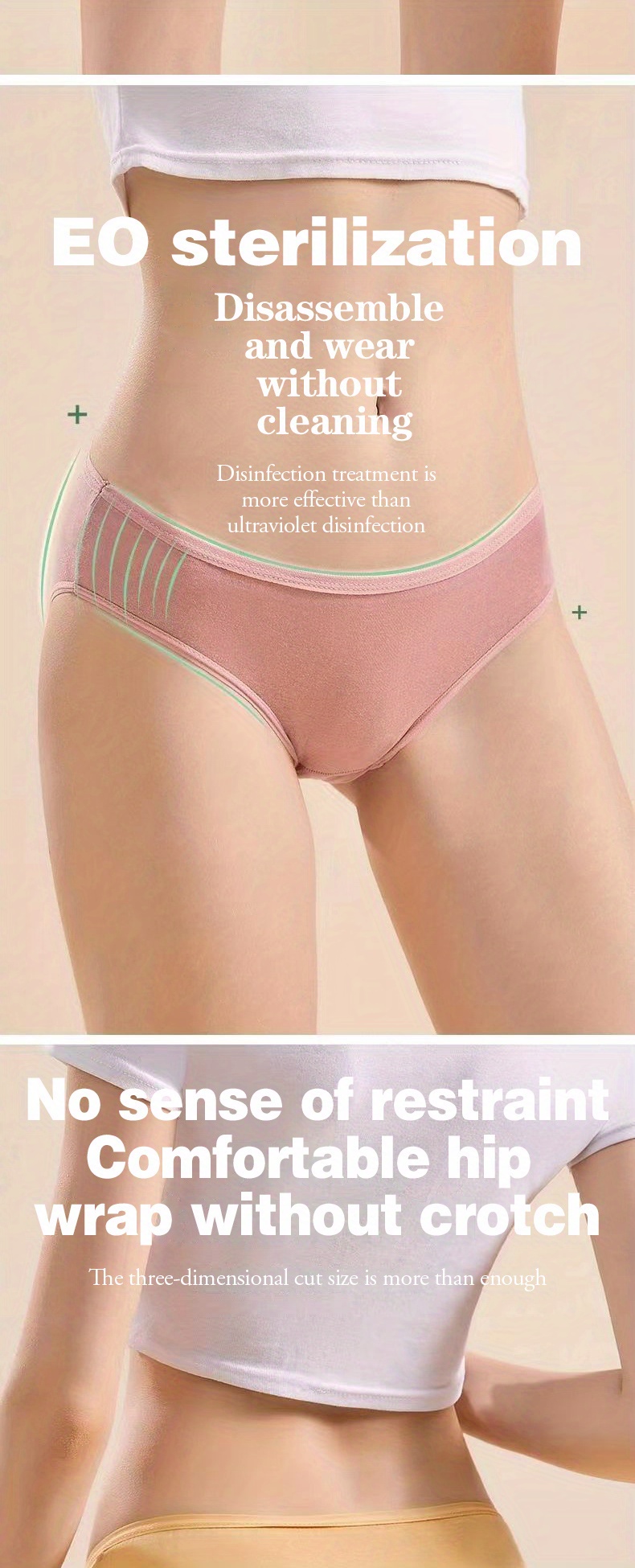 7 Pcs Women's Disposable Underwear, Pure Female Underwear For Travel  Outdoor Trip Menstrual Period Postpartum Supplies